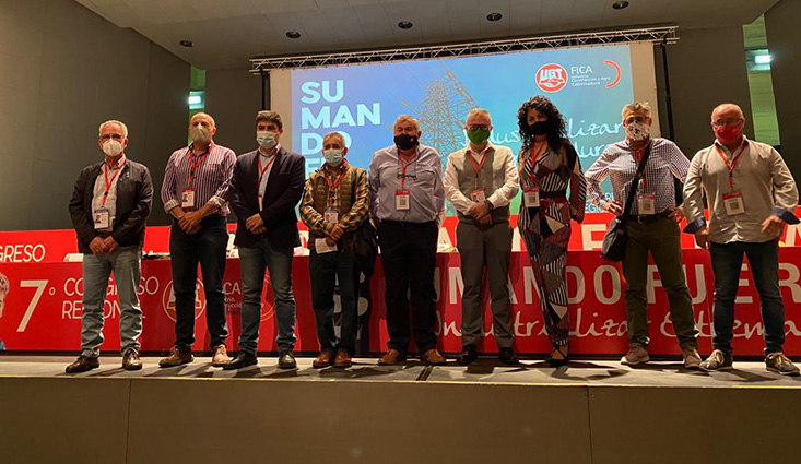 El 7º Congreso de UGT FICA Extremadura elige a Ricardo Salaya al frente de la secretaría general con el 92,3% de los votos